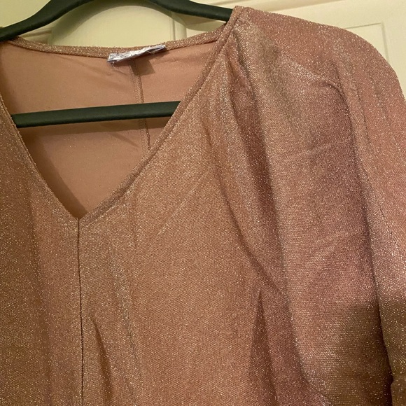 NWT Juniper Ln maternity top sparkly pink Large - Picture 2 of 5